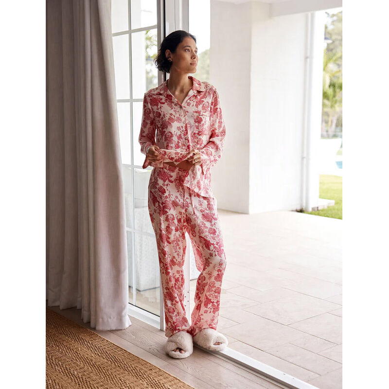 Papinelle Madelyn Silk Full Length PJ Set image number 3